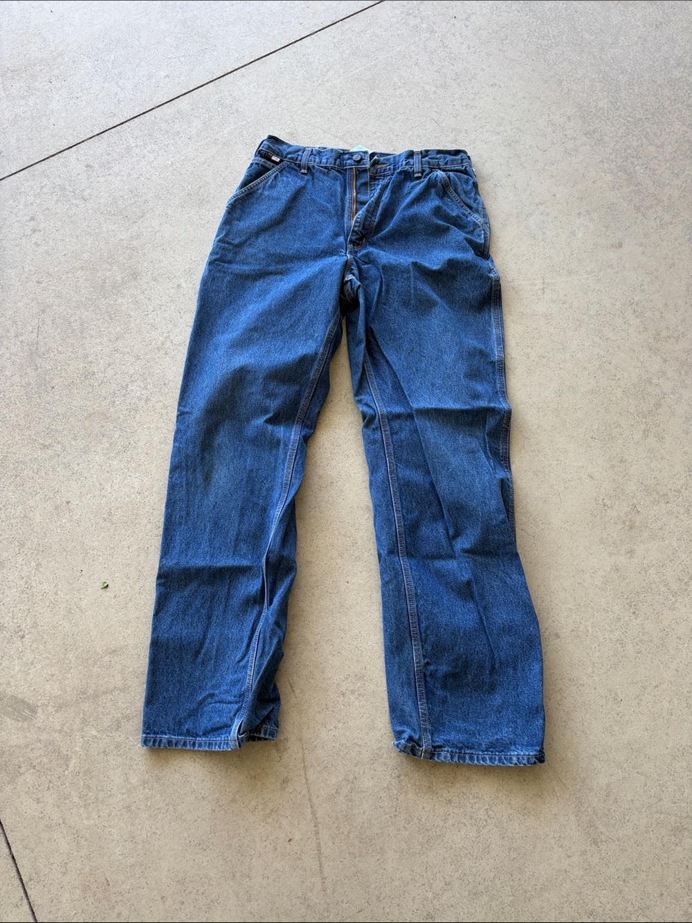Carhartt Flame Resistant Men’s Relaxed Fit Denim Jeans in Blue